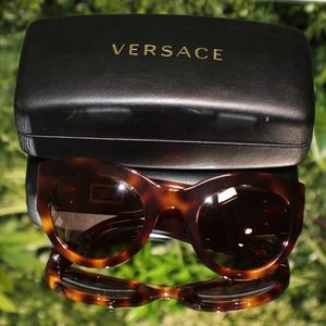 Versace sunglasses, one size, brown